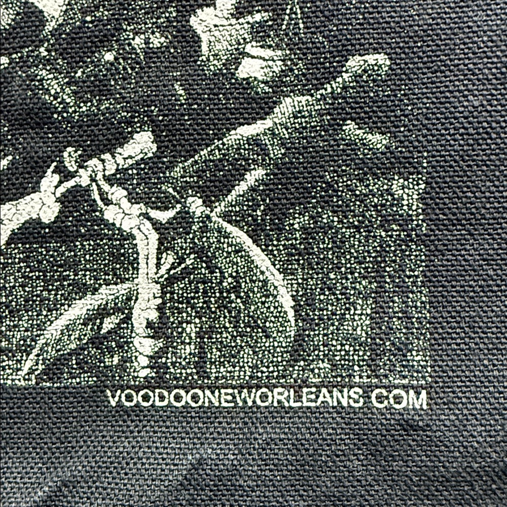 Marie Laveau's House of Voodoo New Orleans Black Tote Bag Shopper Cotton Laveau - Picture 8 of 9